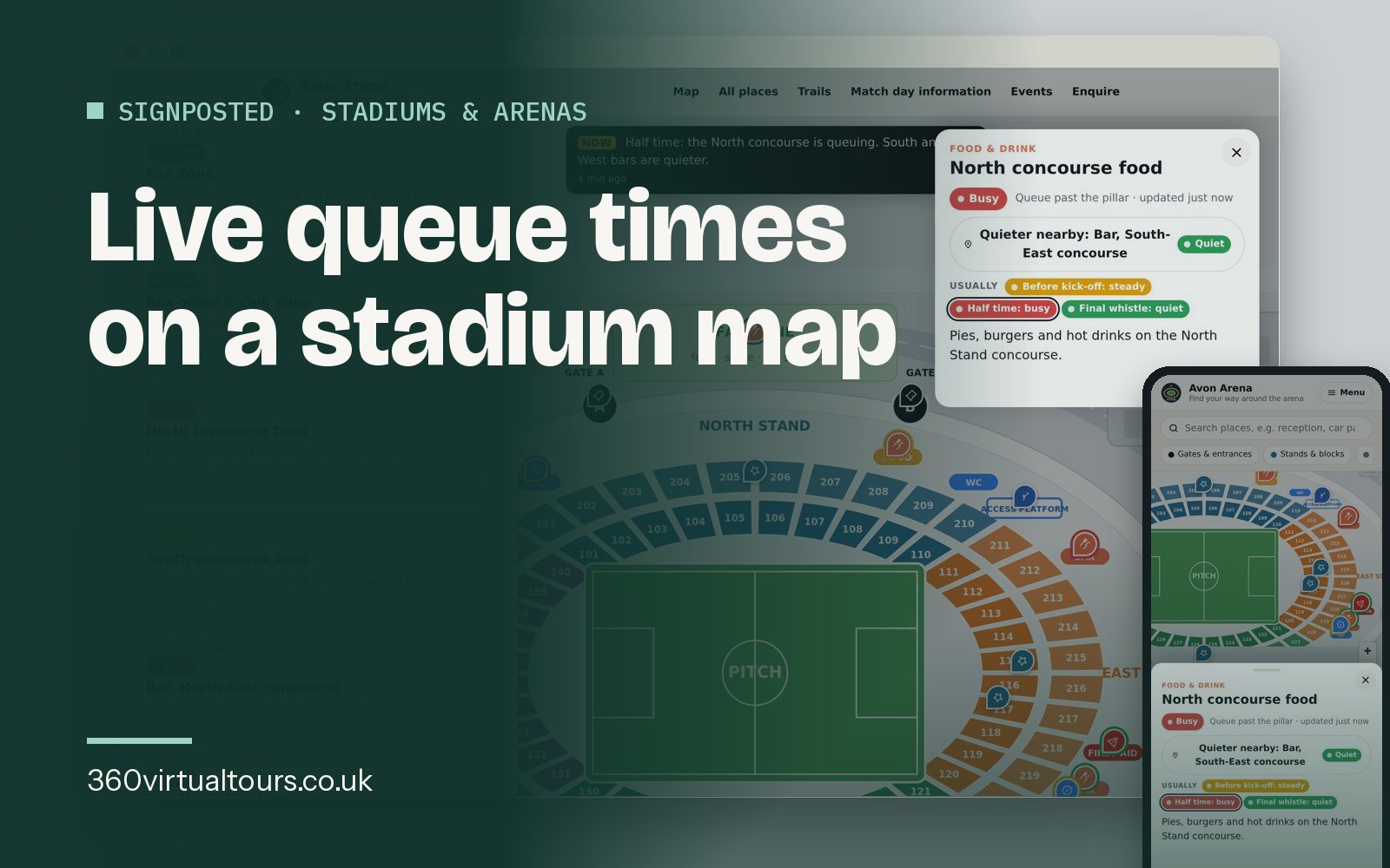 Live Queue Times on a Stadium Map: Where the Data Comes From