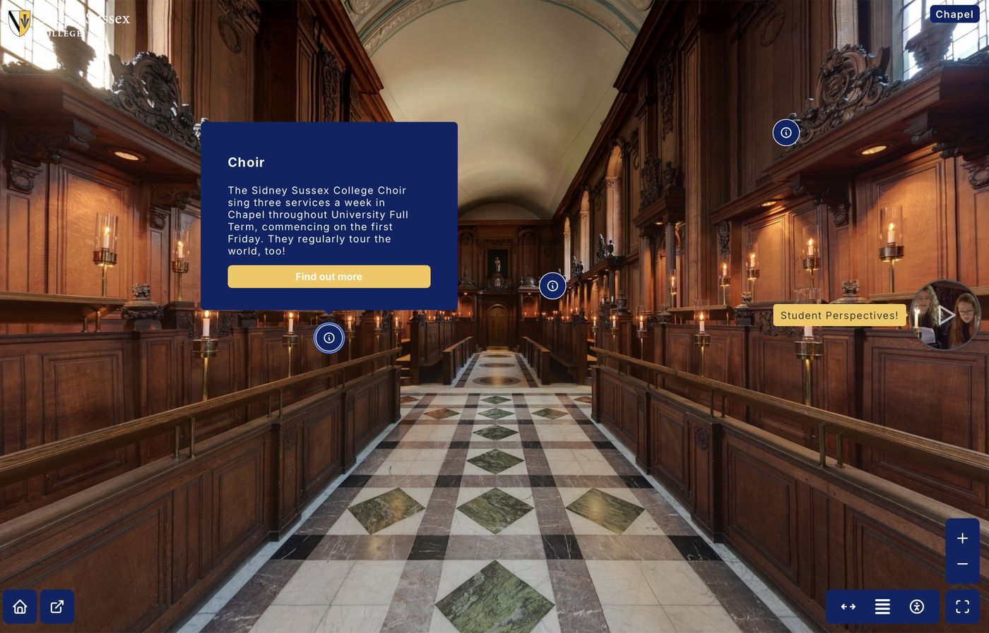 College virtual tours schools