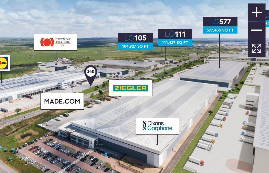 DP World London Gateway Logistics Park CGI Enhanced Virtual Tour