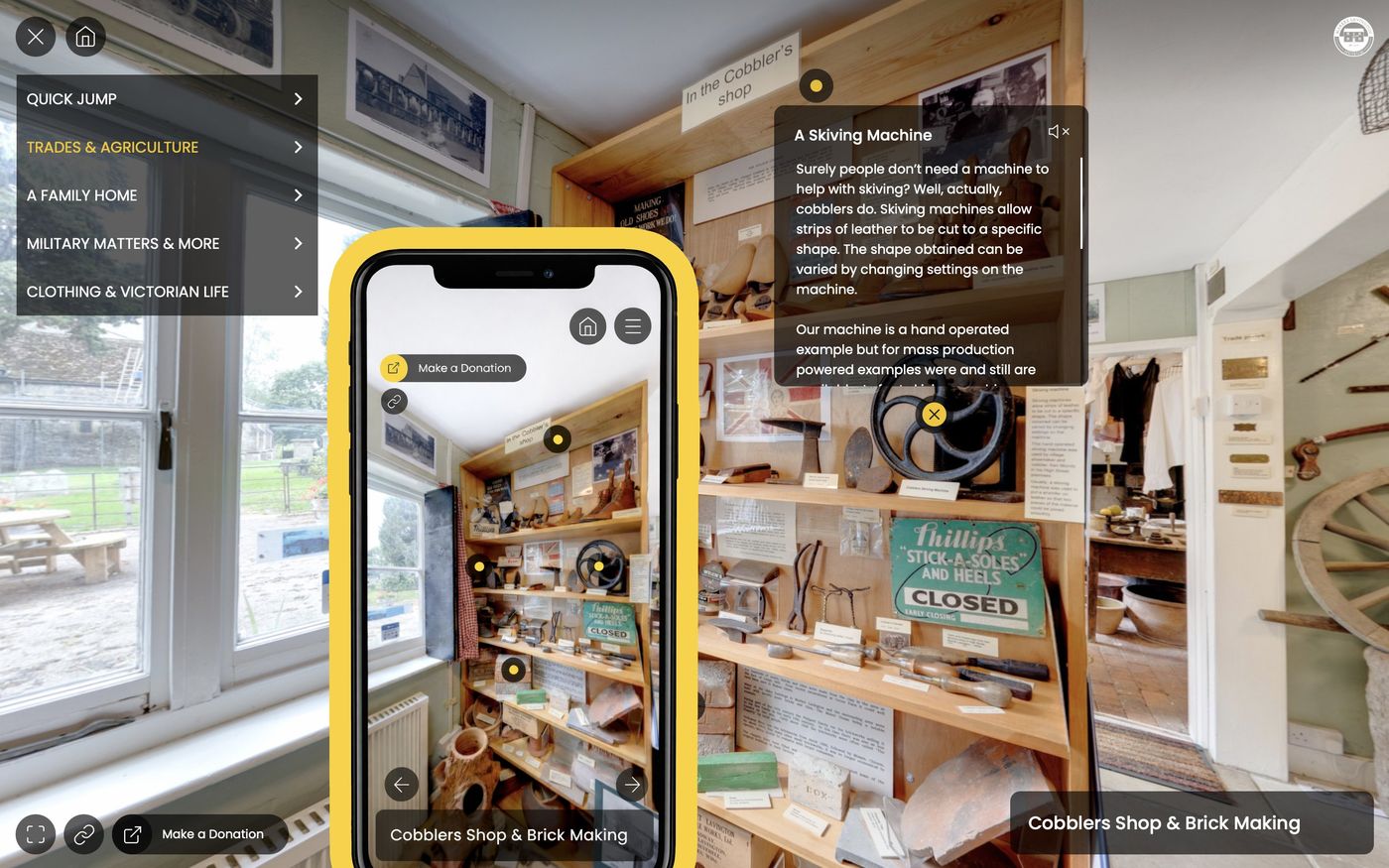 Mobile virtual tours