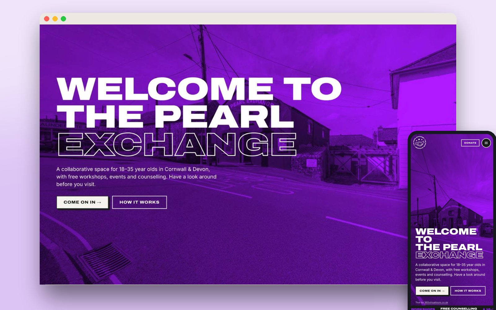 The Pearl Exchange virtual tour interface