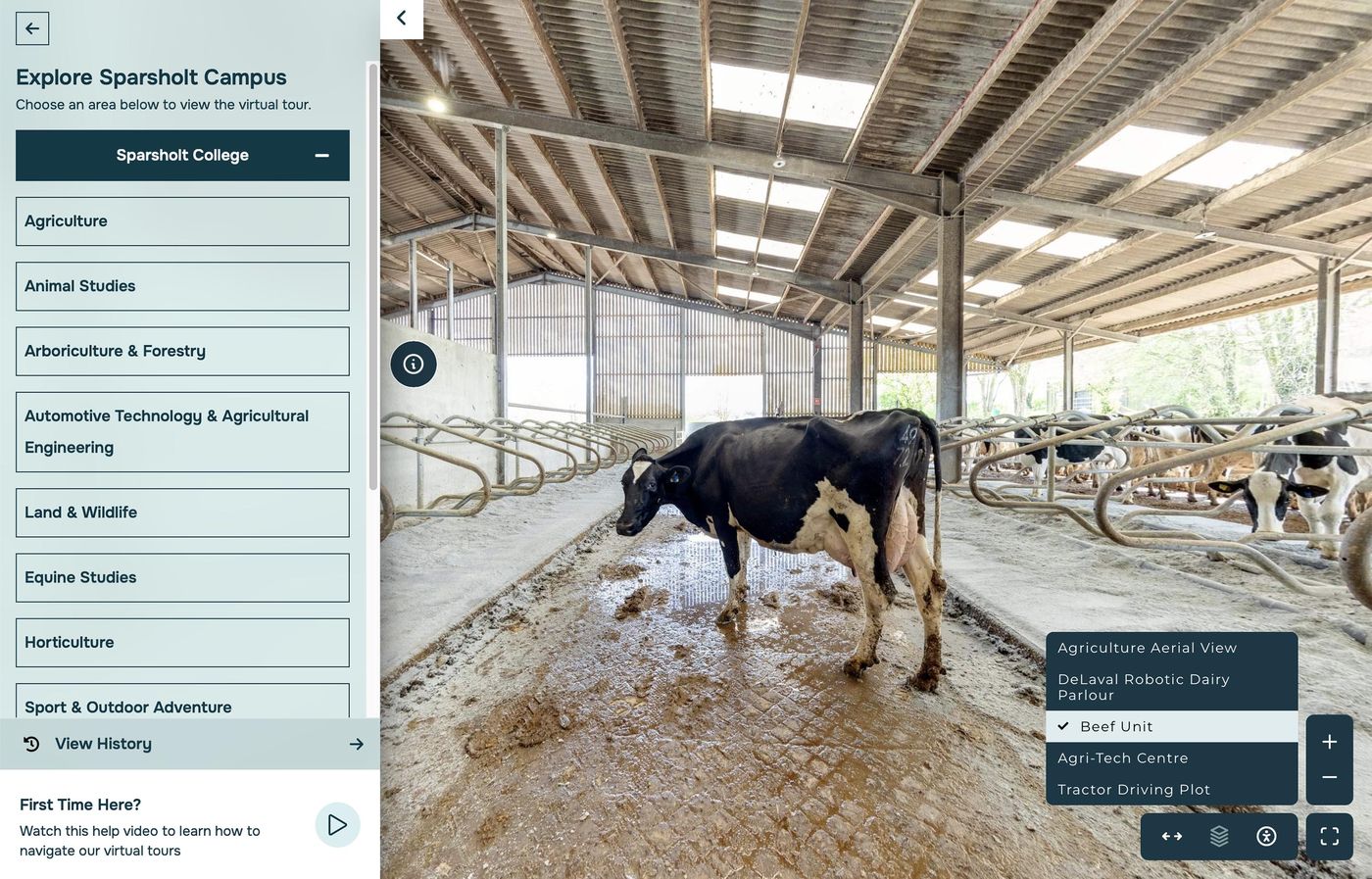 University virtual tours
